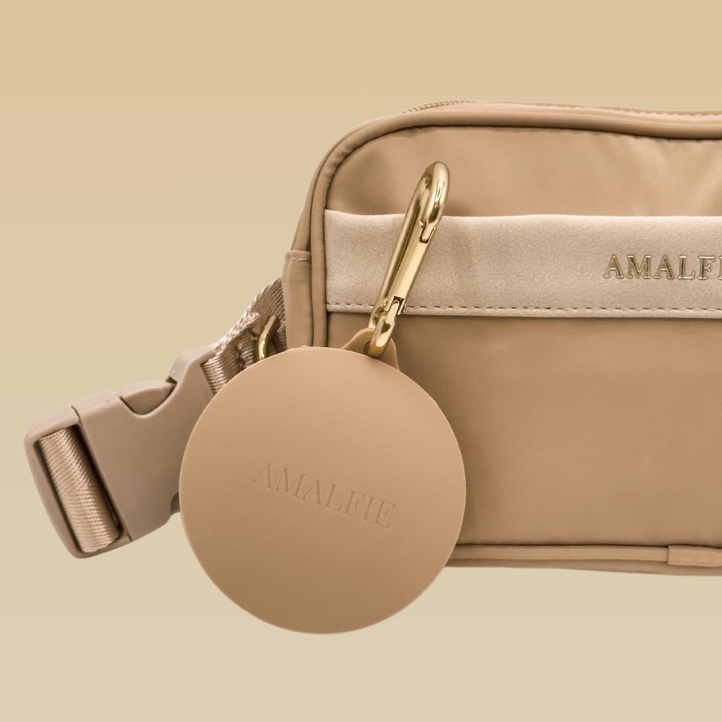 Silicone Dog Treat Pouch - Coastal Beige