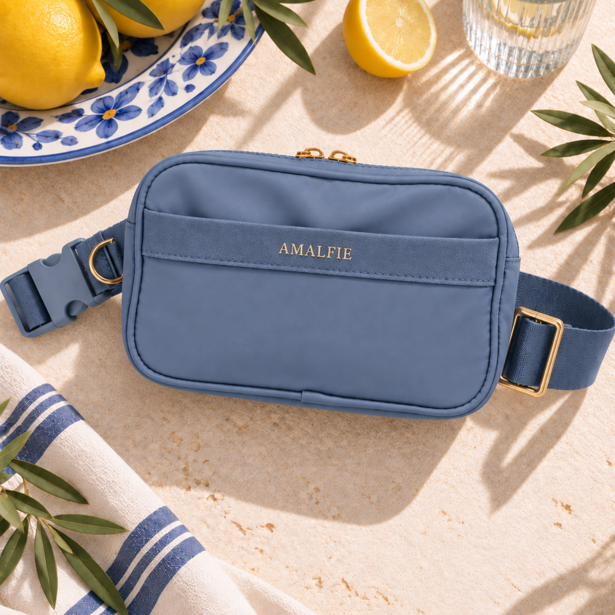 Dog Walking Bag – Positano Blue