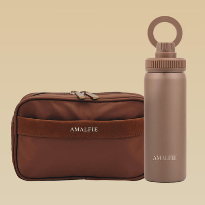 Dog Walking Hydration Set - Espresso Brown