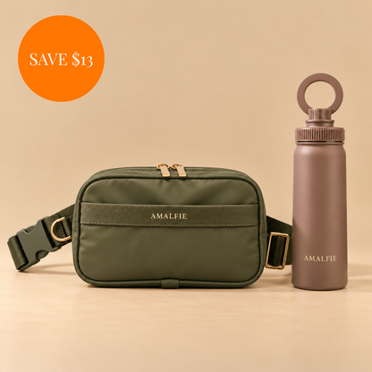Dog Walking Hydration Set - Olive Green