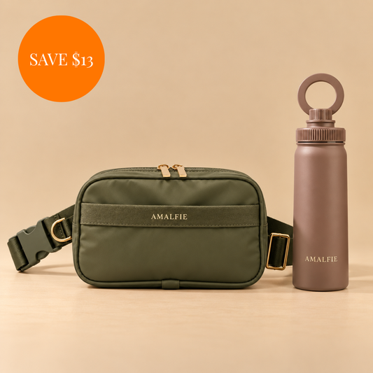 Dog Walking Hydration Set - Olive Green