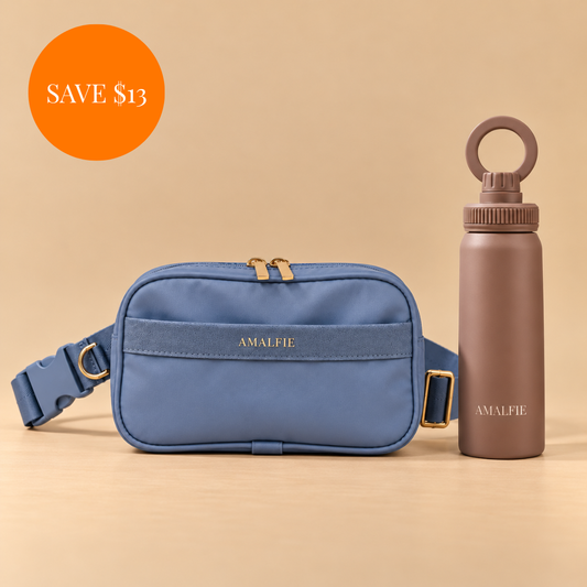 Dog Walking Hydration Set - Positano Blue