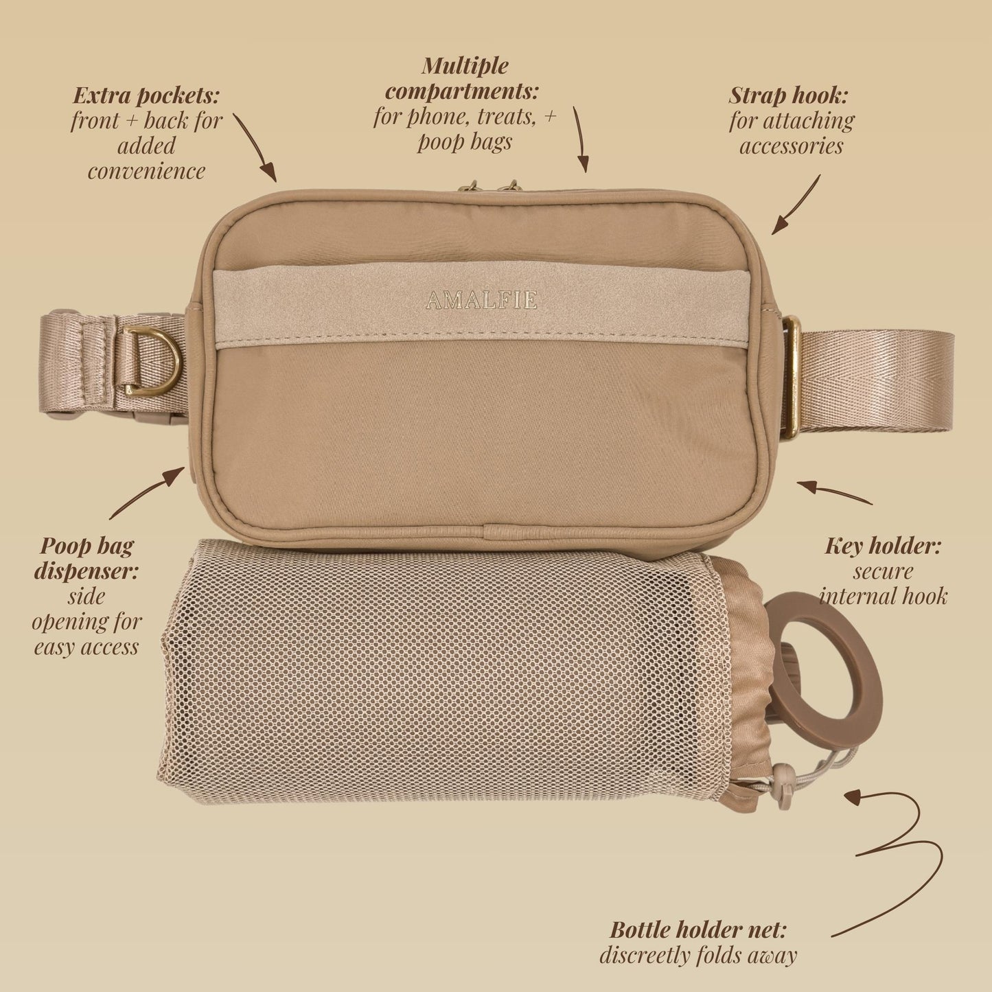 Dog Walking Hydration Set - Coastal Beige