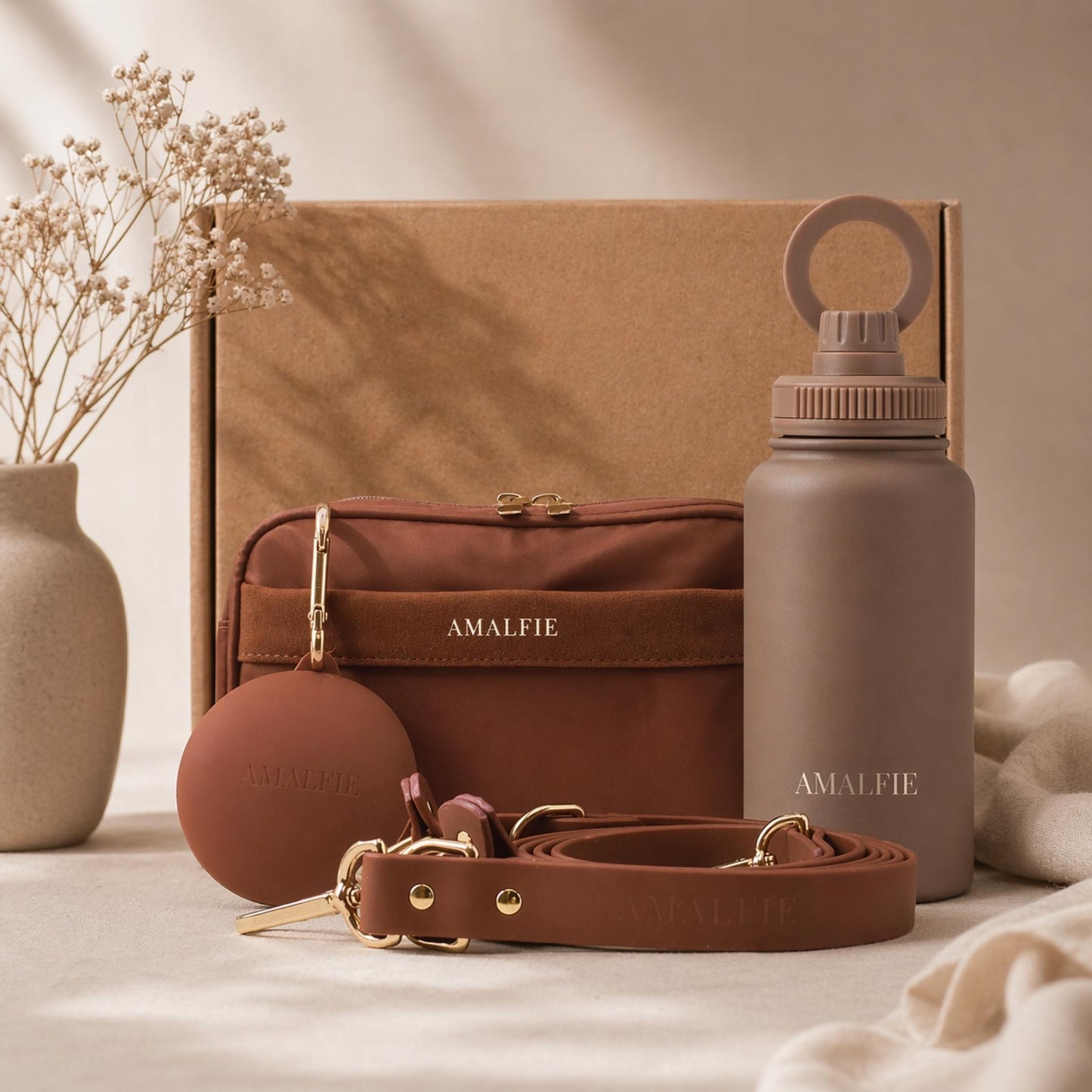 Dog Owner Gift - The Ultimate Walking Set - Espresso Brown