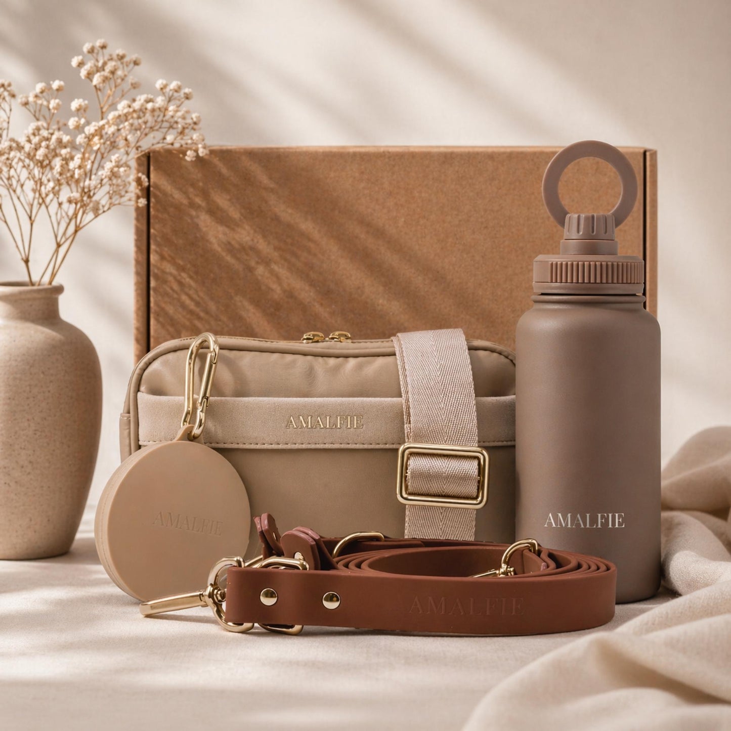 Dog Owner Gift - The Ultimate Walking Set - Coastal Beige