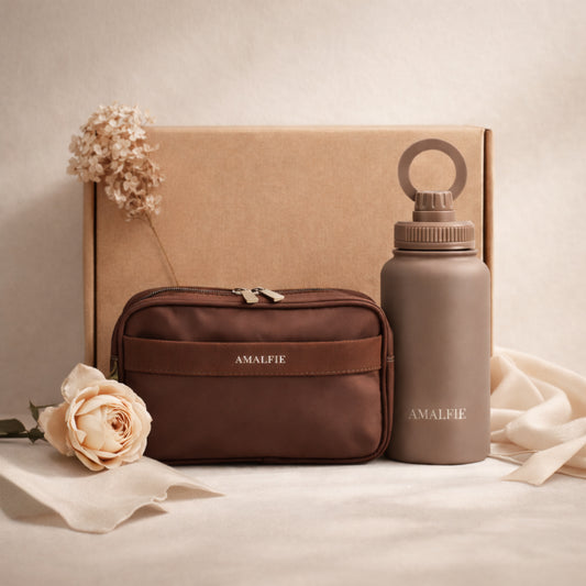 Dog Owner Gift - Dog Walking Hydration Set - Espresso Brown
