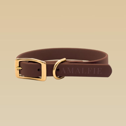 Waterproof Dog Collar - Espresso Brown