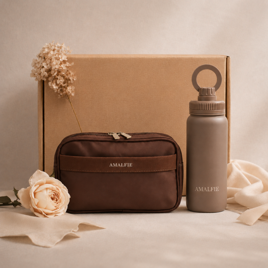 Dog Owner Gift - Dog Walking Hydration Set - Espresso Brown