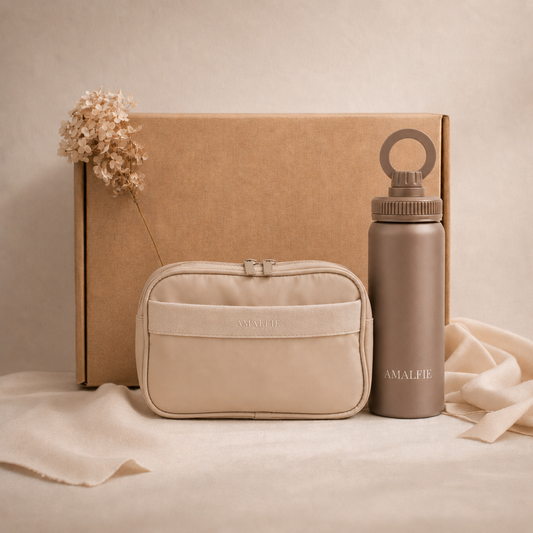 Dog Owner Gift - Dog Walking Hydration Set - Coastal Beige