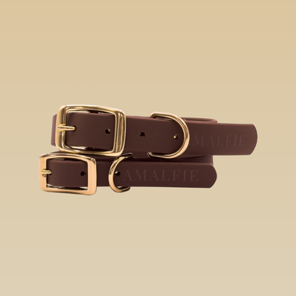 Waterproof Dog Collar - Espresso Brown