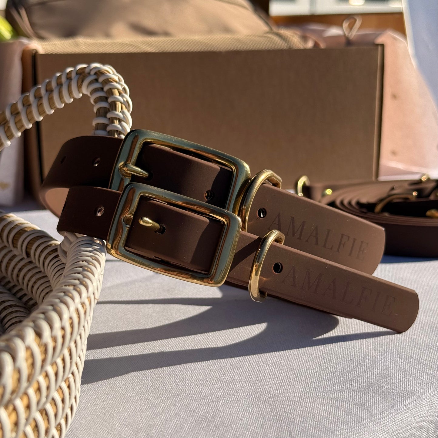 Waterproof Dog Collar - Espresso Brown