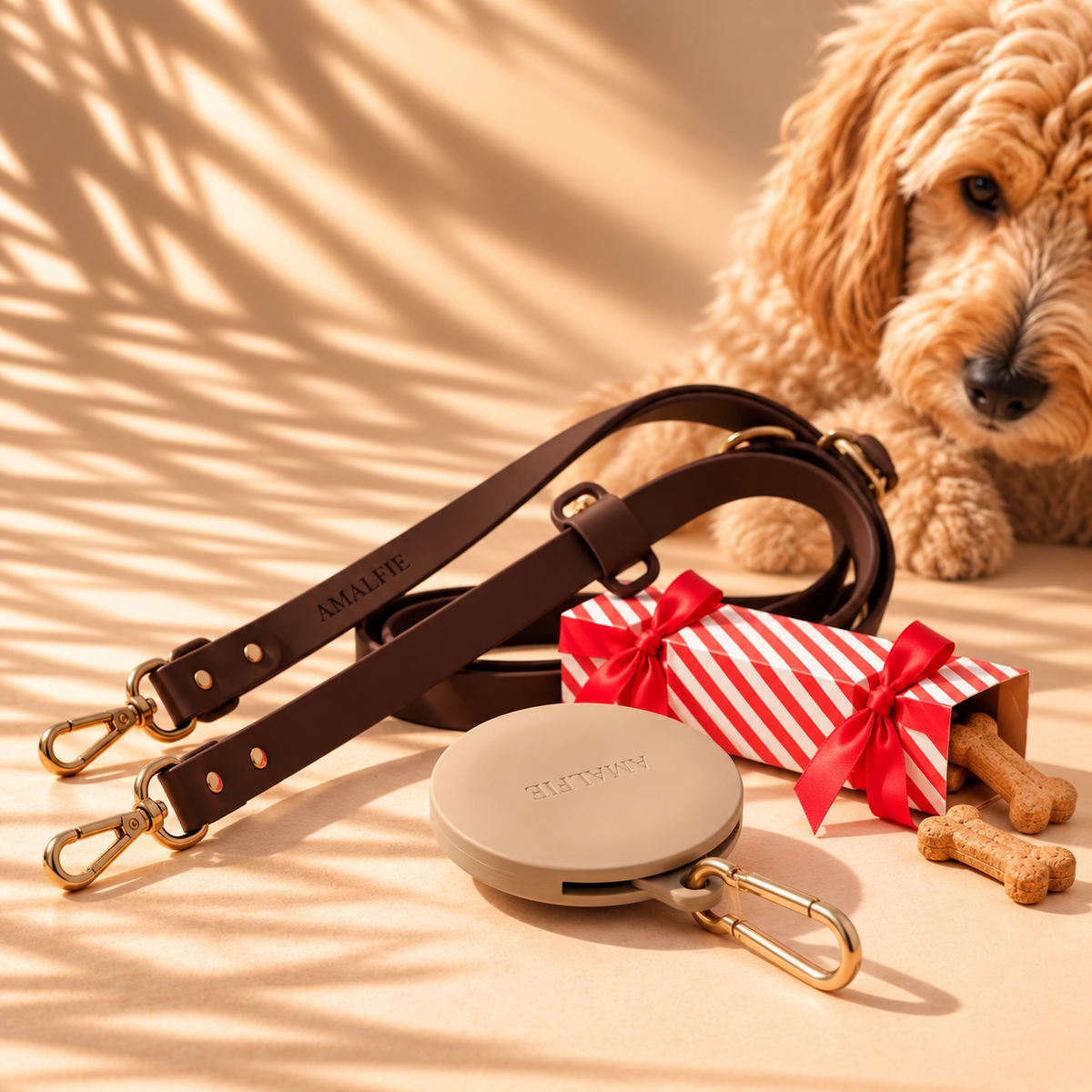 AMALFIE Christmas Walk Gift with Coastal Beige treat pouch