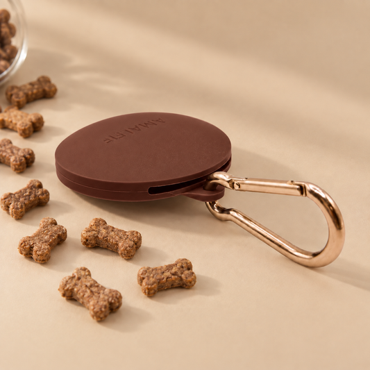 Silicone Dog Treat Pouch - Espresso Brown
