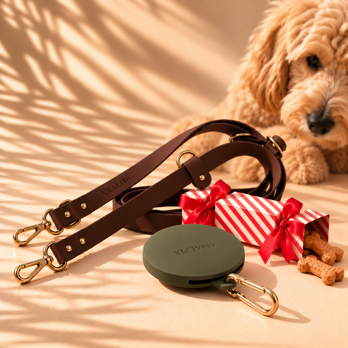 AMALFIE Christmas Walk Gift with Olive Green treat pouch